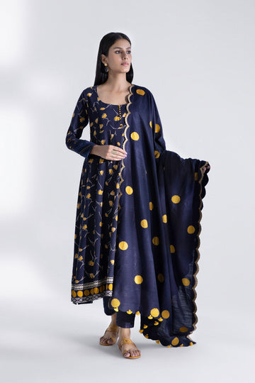 Sapphire U3E DY22V8 10 1 3 Piece - Embroidered Khaddar Suit Winter Vol 1 2022 Online Shopping